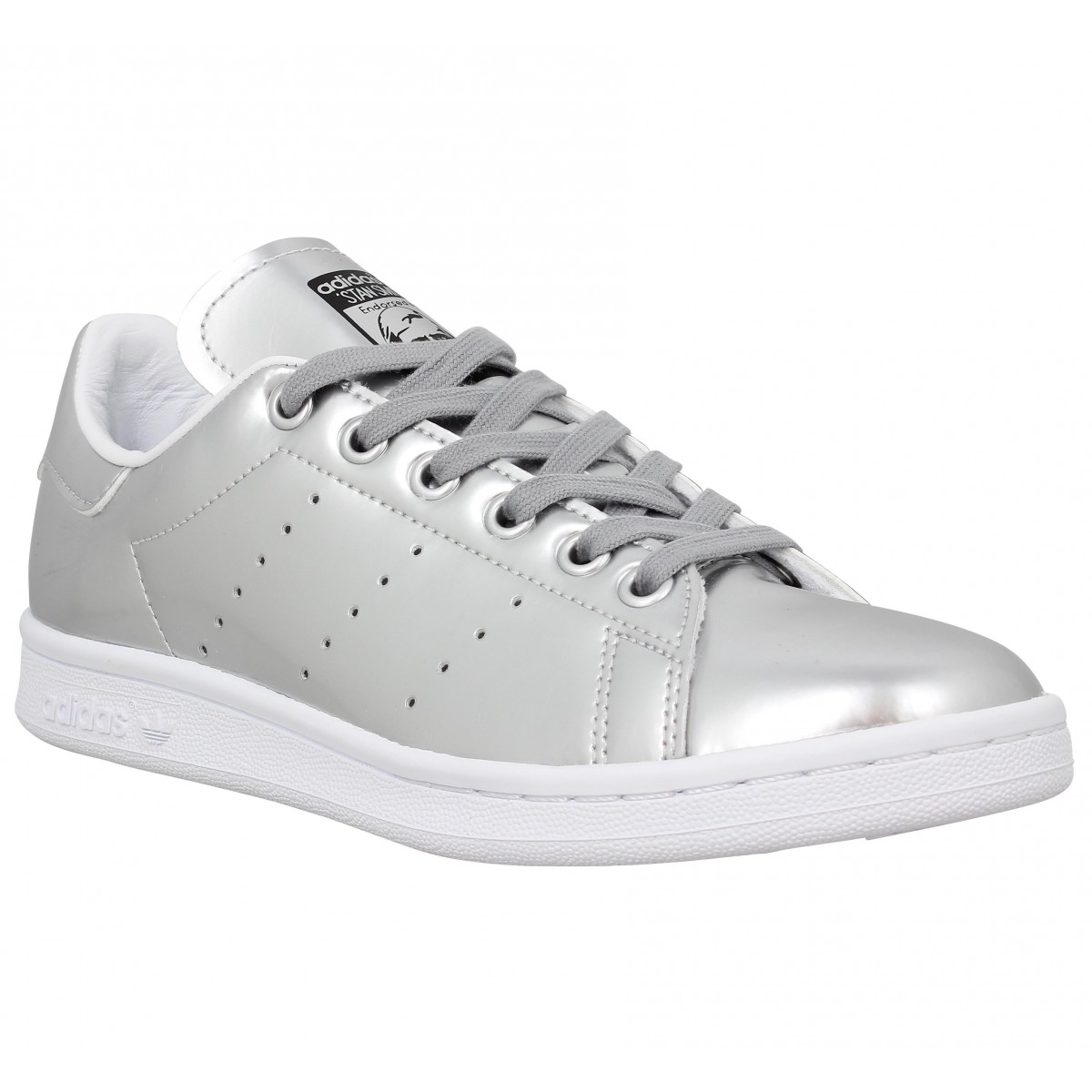 stan smith femme blanc argent