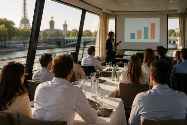 Comment réussir votre séminaire entreprise sur un bateau à Paris